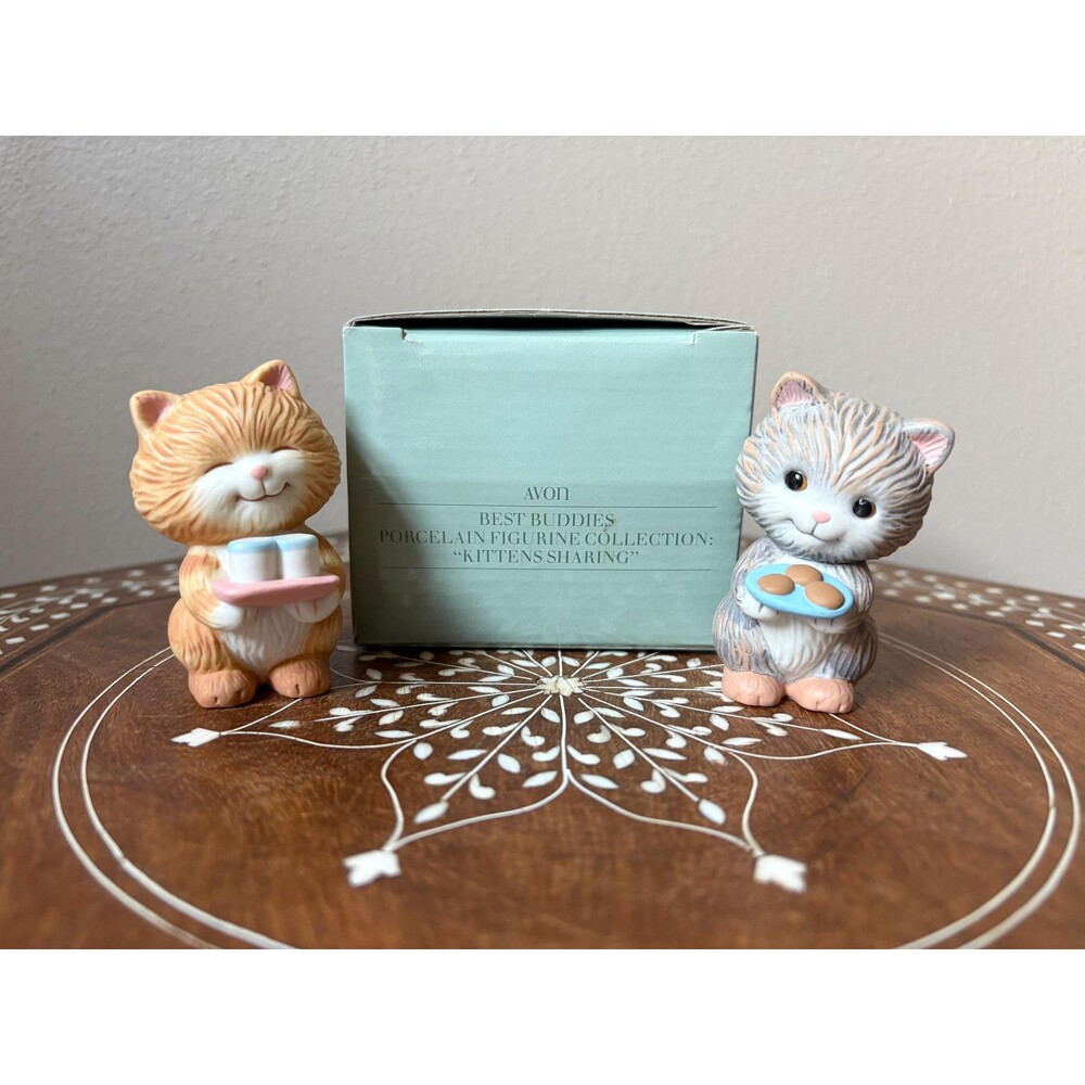 Vintage AVON ‘Kittens Sharing’ Best Buddies Collection 1992